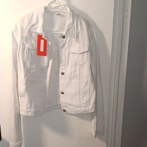 Women's White Denim Jacket